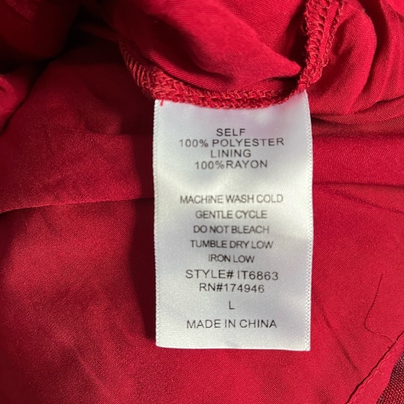 HAILEY & CO ADORABLE RED TOP - Picture 5 of 6